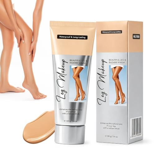 Maquillaje de piernas de cuerpo resistente al agua, cobertura corporal perfecto para piernas, resistente al agua, maquillaje de cicatrices de agua, maquillaje de camuflaje para venas varicosas