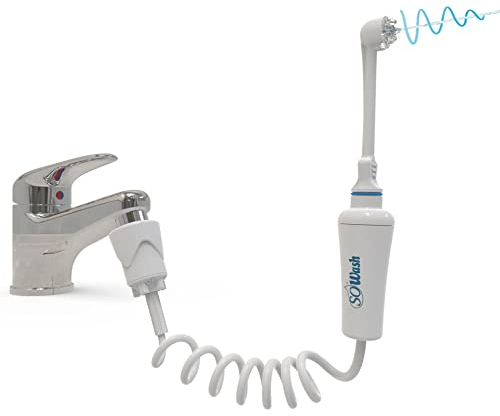 SoWash Munddusche | VORTICE | Verbindet mit dem Wasserhahn | Munddusche ohne Batterien und Strom |Italienisches Produkt