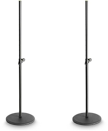 2 x gravedad negro altavoz soporte con base redonda SSP WB SET 1 DJ DISCO PA