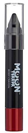 Halloween Face Paint Stick Body Crayon by Moon Terror | Midnight Black | SFX Make up | Special Effects Make up | 3.2g