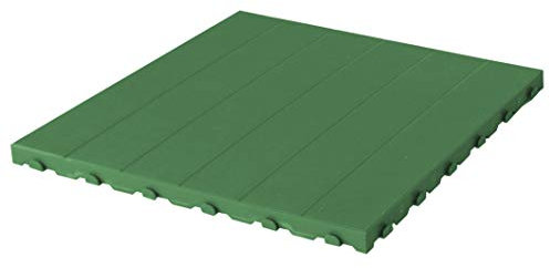 Dalle en plastique pour extérieur et jardin, 60 x 60 cm, pleine. Lot de 4 pièces équivalent à 1,5 m².