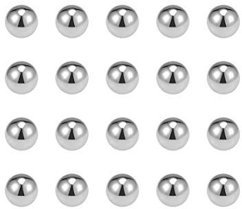 Bolas de precisión de 3,5 mm de acero al cromo macizo G25 para rodamientos de bolas bicicleta bicicleta llavero rueda 100 piezas