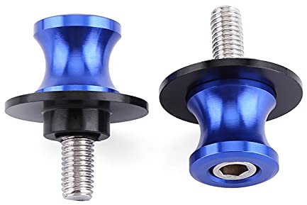 Soportes De Brazo Oscilante Para Moto CNC 8mm Azul – Compatibles Con Caballetes Traseros Diseño Anodizado Y Fijación Segura Para Mantenimiento Estable Y Duradero