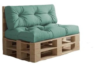 chilly pilley Palettenkissen Wasserdicht Palettenauflage Palettenpolster Palettenmöbel Gartenkissen Wasserfest Wasserabweisend viele Größen und Farben (2er Set Pastellminze)