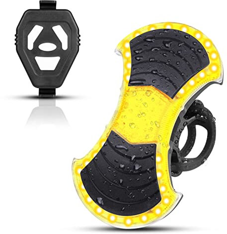 Bike Tail Light, Rear Bike Light Powerful LED USB Rechargeable, Ultra Bright Sport Bicycle Taillight Fits for Cycling Helmet Backpack Safety Warning, 6 Light Modes Options - Easy to Install