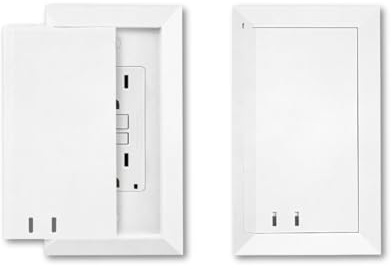 Socket Shield Child Resistant Outlet Cover (2-Pack), White Decora GFCI Wall Plate with Sliding Locking Door, Tamper Resistant Safety Cover, Easy Installation