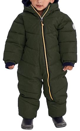 killtec Niños Mono de esquí con capucha Mono de esquí con columna de agua de 10.000 mm para niñas y niños Karter Mini, dunkel waldgrün, 110/116, 34238-000