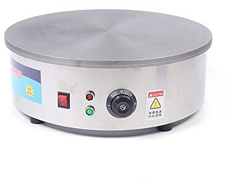 Padella per pancake Crepiera Professionale di alta qualità per crepes | potenza 2800 W | diametro 45 cm