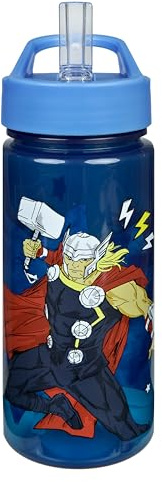 Scooli - Marvel Avengers drickflaska – BPA-fri, med Marvel Avengers motiv – perfekt för barn och fans – dagis och skola – 500 ml