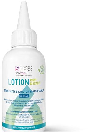 Loción Estimula y Cuida las Raíces y el Cuero Cabelludo sin Sulfatos 125ml | Revitalizante Capilar Sin Aclarado, Crecimiento Saludable del cabello | 98% Ingredientes Naturales |Sless Haircare