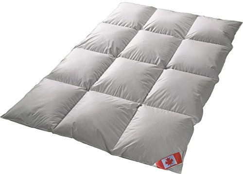Canada extra warme Winter Daunendecke 8 cm Hochsteg 100% Natur Wärmegrad 5 (155 x 220 cm)