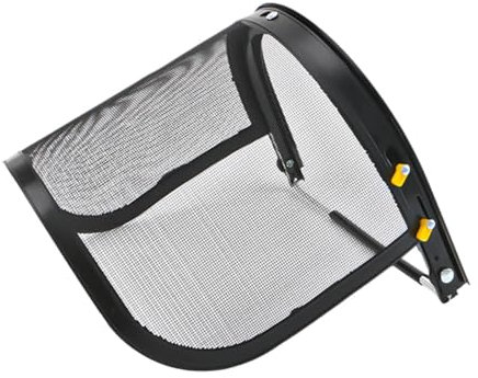 Milageto Schermo facciale per decespugliatore, schermo facciale in rete d'acciaio, robusto, per lavori forestali, arboricoltori, giardinieri