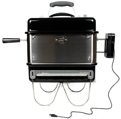 BBQ Plus Rotisserie Kit For Weber Go-Anywhere - (Includes USB Power Bank Compatible Motor)