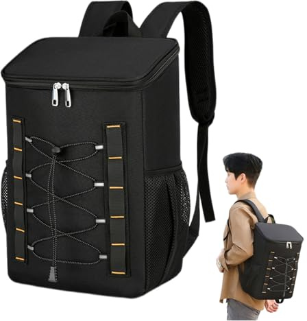Mochila de refrigeración aislada: de Picnic térmica a Prueba de Fugas, Soporte para de Hielo con Capacidad, enfriadores portátiles de Alimentos duraderos, Mochila Ligera de Almacenamiento