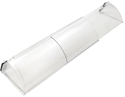 Frost King HD11 Baseboard Air Deflector, Heavy Duty, Clear Plastic with Magnetic hold, Fits baseboards up 25' wide, Adjustable 15 to 25