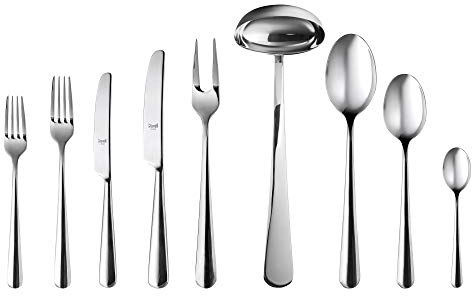 MEPRA Stoccolma-Cubertería de 75 Piezas, Acero Inoxidable, Plata