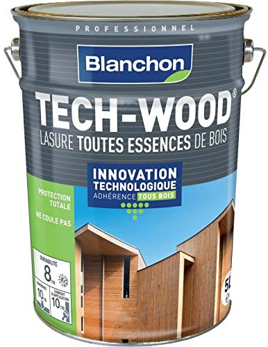 Lasure Tech-Wood Blanchon 5L - Nuance de la Lasure - Bois grisé