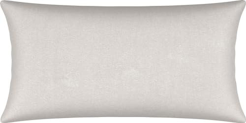 Erwin Müller Kissenbezug, Kissenhülle Single-Jersey Murnau - Silber Größe 40x80 cm - bügelfrei, strapazierstark, elastisch, mit Reißverschluss