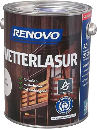 EM RENOVO Wetterlasur 750ml kalkweiss wasserbasiert 287307509510