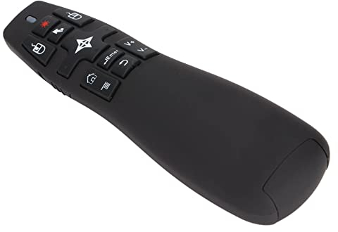 Präsentationsklicker mit Air Mouse, 2,4 G Ergonomisches Design, Kabellose Presenter-Fernbedienung für Multimedia-Unterricht, Meetings, Vorträge, Schulungen Usw