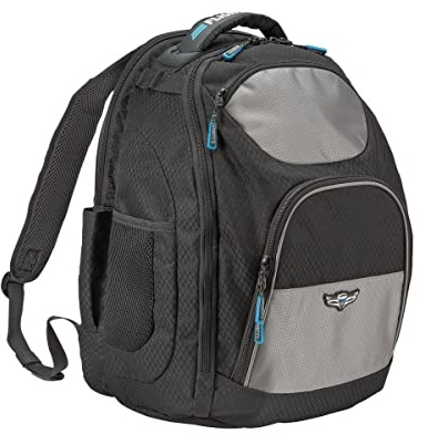 Flight Gear Tailwind Black and Gray Backpack for Pilots and Travelers