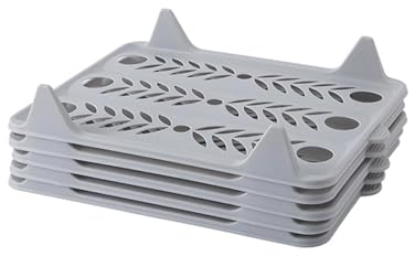 5 Stück Hemden-Organizer, Kleidungstabletts, Schrankorganisation, Empfang, Büro, T-Shirt, Kleidung, Ordner, Kleiderschrank, Faltbrett, Grau Groß