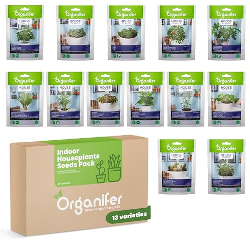 Krukväxtfröpaket - Krukväxtfrön - Växtfrön - Fröväxter - Krukväxtfröblandning - 13 Sorter - Organifer