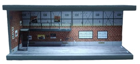 CoudarTitie Scène de Stationnement à L'échelle 1/64, Garage étroit pour Voitures, éclairage, Collection, Aménagement de Stationnement de L'agencement de B, Fc05