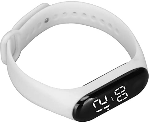 Sonew LED -pekskärm Elektronisk Klocka med Justerbart Gummiarmband, Digital Sportklocka för Pojkar Flickor Män Kvinnor
