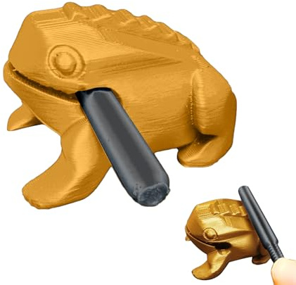 Musical Percussion Instrument - 3D Printed Frog Design Sound Block with Mallet | Fun Frog Noise Maker,for Living Room Bedroom Garden Backyard Patio Home Camping