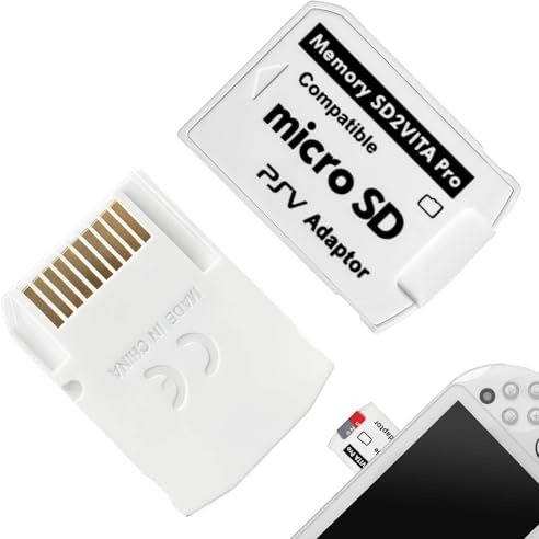 2PCS SD2Vita 5.0 Adaptateur Micro SD pour Console Portable 1000/2000