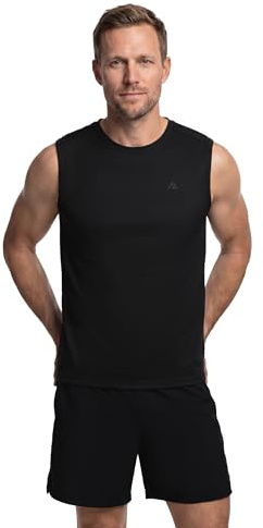 DANISH ENDURANCE Débardeur de Sport Homme, Lot de 1 ou 2, Noir, M