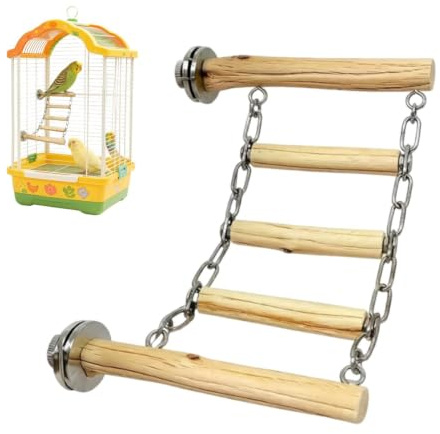 Escalera Trepadora Para Aves Percha De Madera Multifuncional Resistente A