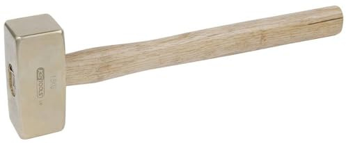 KS Tools 963.2058 - Massette - Manche Hickory - Tête 6000g, 900mm - Gamme BRONZEplus - Antidéflagrant - Alliage Aluminium-Bronze