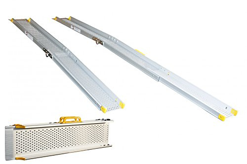 Alurlampa rullstol aluminium ramp hopfällbar längd flyttbar rullstolsramp hopfällbar ramp teleskopramp 3 m aluminium