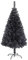 Albero di Natale verde, nero, bianco, 230 rami (nero)