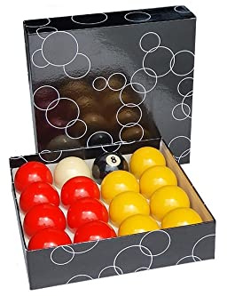 Billes 57.2mm pour billard Pool Anglais
