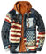Herren Übergangsjacke Warm Winterjacke Herbstjacke Kapuzenjacke Fliegerjacke Bomberjacke Baumwolle Cargo Jacke Männer Blouson Windbreaker Plus Größe karierte Reverstasche dicke lose Zipper Jacke