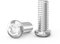 ORTAVA 10 Stück M8 x 20 mm Schraube, Linsenkopfschrauben Torx, Rundkopfschrauben ISO 7380, Halbrundkopfschraube Edelstahl A2 V2A Vollgewinde