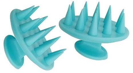 UTHCLO Cepillo De Baño Masajeador De Cuero Cabelludo Cepillo De Pelo De Silicona Verde Flexible Para Lavado Antiestrés Uso Diario Spa Cuidado Personal