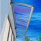 Vordach Für Haustür mit Regenrinne Transparente Polycarbonat Silberne Aluminiumklammer Überdachung Markise Haustürdach Pultvordach für Draußen Haus Balkon Garage Fenster (80×180cm)