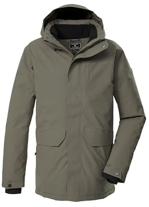 Killtec Uomo Parka outdoor/parka funzionale con cappuccio senza zip KOW 85 MN PRK, oliv, 4XL, 43331-000