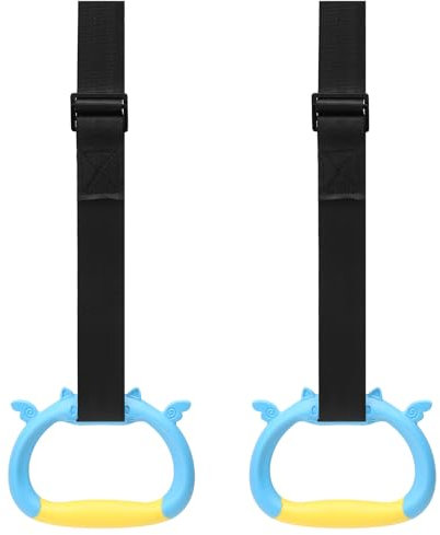 Juego de anillos de gimnasia para niños, juego de entrenamiento para niños, anillos de gimnasio, anillos de gimnasio, anillos de gimnasia, anillos de gimnasia antideslizantes, anillos de