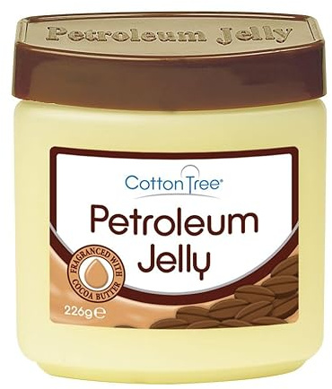 226g Petroleum Jelly with Cocoa Butter – Moisturising Skin Protectant for Dry Skin, Lips & Heels – Soothing, Softening & Fragrance-Enriched Formula