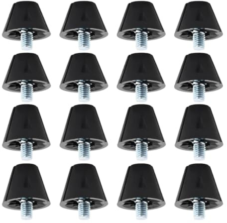 Wjelet Lot de 12 crampons de rechange pour chaussures de football, crampons à vis avec nylon et tête en métal, antidérapants, largeur de vis de 5 mm, compatibles avec Nike, Adidas - Idéal pour pelouse