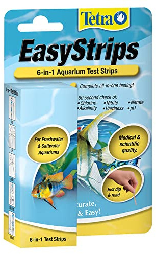 Tetra EasyStrips 6-In-1 aquarium Test Strips, Water Testing (19542)
