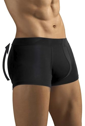 ARIUS Boxer-Unterhose mit Füllung in der hinteren - erweitert das Volumen und die Größe vom Gesäß - Men’s Padded Buttocks - Men's Shapewear - Push UP Herren (M)