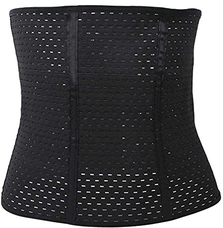 YOUTHINK Allenatore del la Vita del Le Donne, Lady Women Body Shaper Postpartum Cintura Dimagrante Busti Corsetti Correzione degli Accessori per Il Corpo per la Perdita di Peso Sportiva(M-Nero)