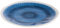 APS 84674 Teller BLUE OCEAN, Ø 21,5 cm, Höhe 2 cm, Melamin, blau/weiß