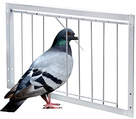 BREUAILY Bird Cage - Iron T-Trap Door Pigeon Entrance for Pet Bird Easy Installation - 15.7in (40cm)